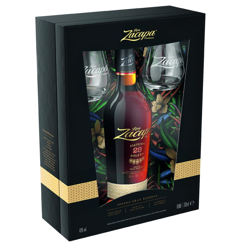 Ron Zacapa Centenario 23 mit 2 Gläsern 0,7 L 40% vol von Ron Zacapa