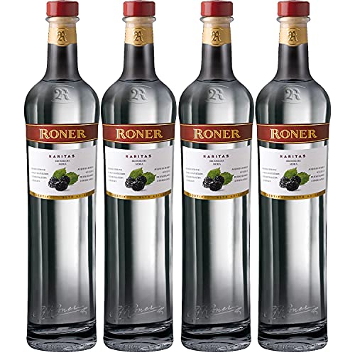 Roner Brombeerbrand Raritas Italien I Versanel Paket (4 x 0,5l) von Roner Brennerei