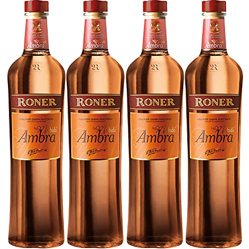 Roner Grappa Ambra La Morbida Italien I Versanel Paket (4 x 0,7l) von Roner Brennerei