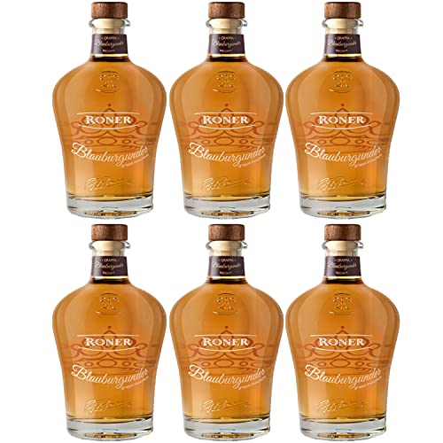 Roner Grappa Blauburgunder Invecchiata Italien I Versanel Paket (6 x 0,7l) von Roner Brennerei