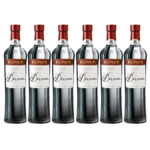 Roner Grappa La Delicata Italien I Versanel Paket (6 x 0,7l) von Roner Brennerei