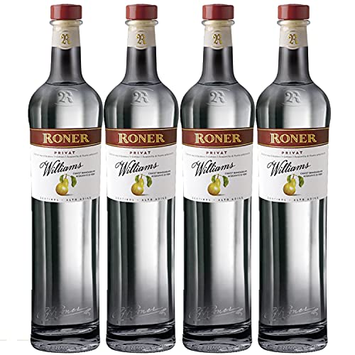 Roner Williams Privat Williamsbirnenbrand Obstbrand Italien I Versanel Paket (4 x 0,5l) von Roner Brennerei