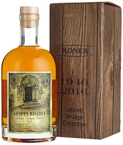 RONER Vintage Edition Grappa Riserva (1 x 0.5 l) von Roner