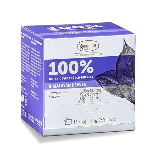 Ronnefeldt 100% Himalayan Heaven - BIO Schwarzer Tee, 15 Teebeutel à 2 g, 30 g, 15 Teebeutel à 2 g, 30 g | Organic | Vegan | Eco-friendly, Menge:2 Stück von Ronnefeldt
