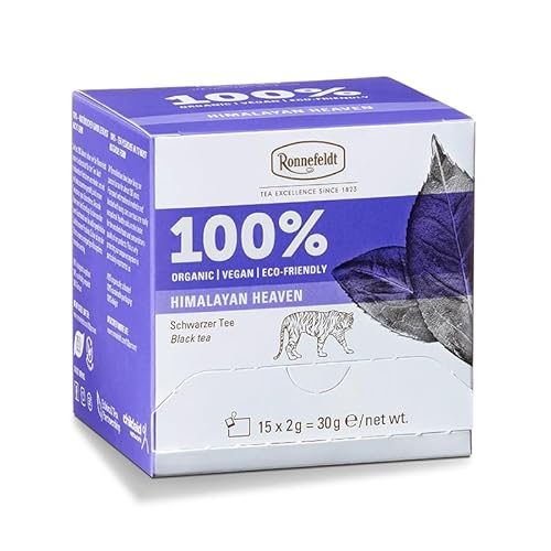 Ronnefeldt 100% Himalayan Heaven - BIO Schwarzer Tee, 15 Teebeutel à 2 g, 30 g, 15 Teebeutel à 2 g, 30 g | Organic | Vegan | Eco-friendly, Menge:6 Stück von Ronnefeldt