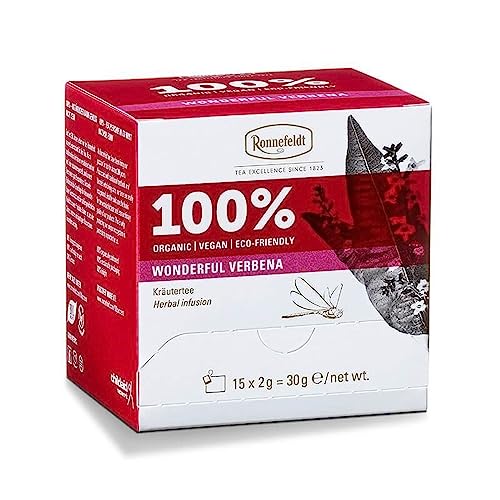 Ronnefeldt 100% Wonderful Verbena - BIO Kräutertee, 15 Teebeutel à 2 g, 30 g | Organic | Vegan | Eco-friendly, Menge:1 Stück von Ronnefeldt