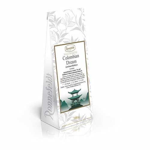 Ronnefeldt - Colombian Dream - Aromatisierter Grüner Tee mit Himbeere-Blutorangengeschmack - 100g, Menge:6 Stück Ronnefeldt - Colombian Dream - Aromatisierter Grüner Tee mit Himbeere-Blutorangengeschmack - 100g, Menge:6 Stück von Ronnefeldt