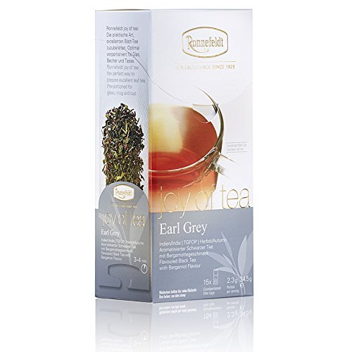 Ronnefeldt Earl Grey 'joy of tea' - Schwarztee mit Bergamottegeschmack, 15 Teebeutel, 34.5 g, Menge:6 Stück von Ronnefeldt