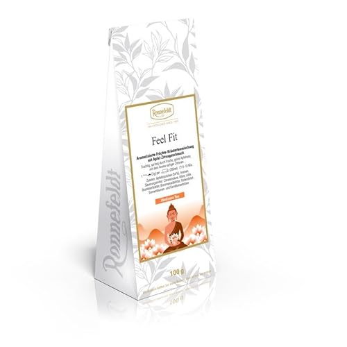 Ronnefeldt - Feel Fit - Aromatisierte Früchte-Kräutertee-Mischung mit Apfel-Zitrusgeschmack - 100g, Menge:1 Stück von Ronnefeldt