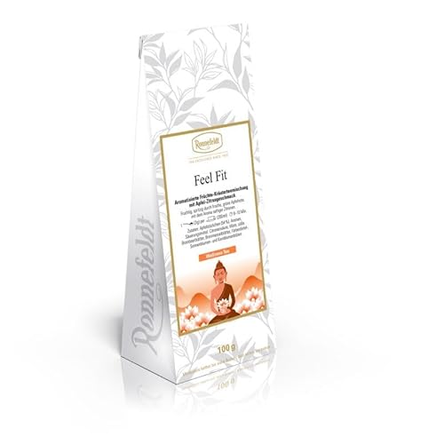 Ronnefeldt - Feel Fit - Aromatisierte Früchte-Kräutertee-Mischung mit Apfel-Zitrusgeschmack - 100g, Menge:1 Stück von Ronnefeldt