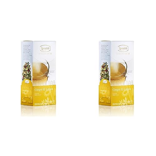 Ronnefeldt Ginger & Lemon "Joy of Tea" - Kräutertee, 15 Teebeutel, 60 g (Packung mit 2) von Ronnefeldt