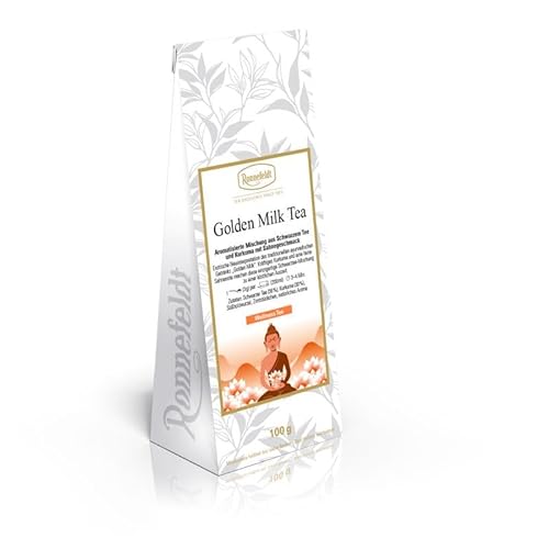 Ronnefeldt - Golden Milk Tea - Aromatisierte Mischung aus Schwarzem Tee und Kurkuma mit Sahnegeschmack - 100g, Menge:1 Stück von Ronnefeldt