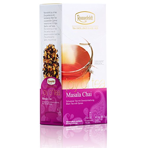 Ronnefeldt Masala Chai "Joy of Tea" - Schwarzer Tee mit Gewürzmischung, 15 Teebeutel, 64.5 g von Ronnefeldt