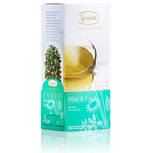 Ronnefeldt Mint & Fresh 'Joy of Tea' - Kräutertee, 15 Teebeutel, 21 g, Menge:6 Stück Ronnefeldt Mint & Fresh 'Joy of Tea' - Kräutertee, 15 Teebeutel, 21 g, Menge:6 Stück von Ronnefeldt