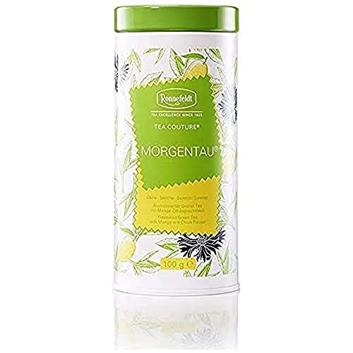 Ronnefeldt Tea Couture aromatisierter Grüntee, Morgentau - Mango-Zitrus Geschmack, 100 g von CASA DE TÉ CHI Y CO