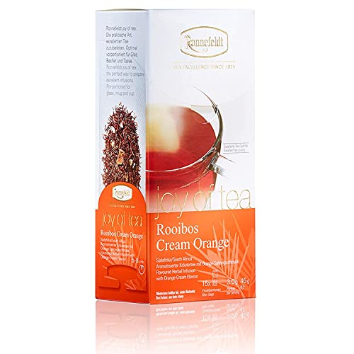 Ronnefeldt Rooibos Cream Orange 'Joy of Tea' - Kräutertee mit Orange-Sahnegeschmack, 15 Teebeutel, 45 g, Menge:2 Stück von Ronnefeldt