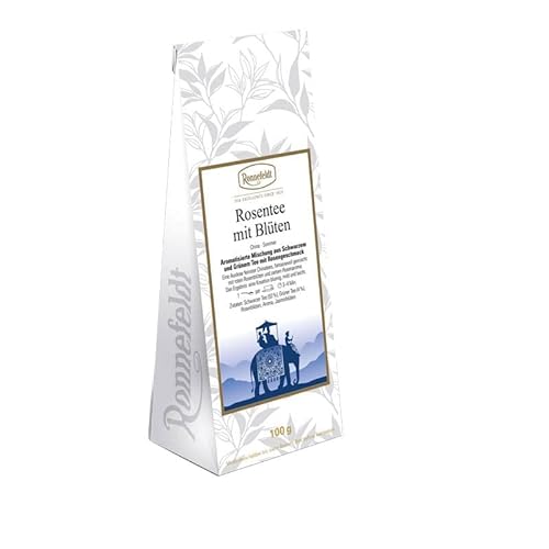 Ronnefeldt - Rosentee mit Blüten - Aromatisierter Schwarzer Tee - 100g von Ronnefeldt