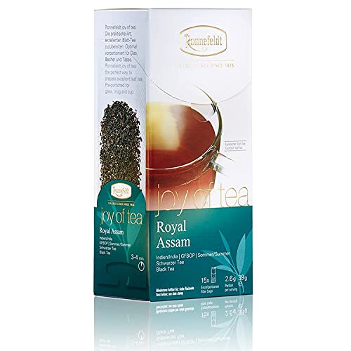 Ronnefeldt Royal Assam 'Joy of Tea' - Schwarztee, kräftig / würzig, 15 Teebeutel, 39 g, Menge:2 Stück von Ronnefeldt
