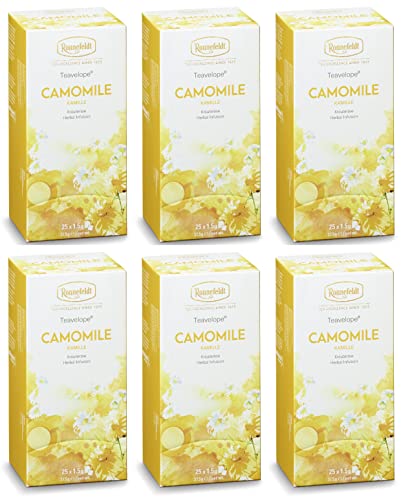 Ronnefeldt Teavelope® Camomile / Kamille - Kräutertee, 6er-Set, 225 g (6 x 37,5 g) von Ronnefeldt