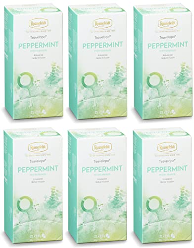 Ronnefeldt Teavelope® Peppermint / Pfefferminze, Kräutertee, 6er-Set, 300 g (6 x 50 g) von Ronnefeldt
