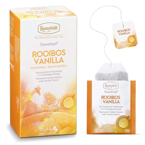 Ronnefeldt Teavelope "Rooibos Vanilla" - Kräutertee mit Vanillegeschmack, 25 Teebeutel, 37,5 g von Ronnefeldt