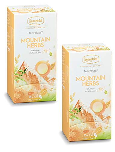 Ronnefeldt-Teavelope -2er Pack- Mountain Herbs - Kräuter Tee - 2x25x1,5g Teebtl BIO von Ronnefeldt