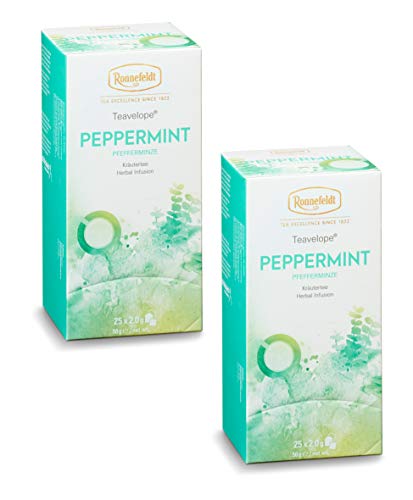 Ronnefeldt-Teavelope -2er Pack- Peppermint/Pfefferminze - Kräutertee - 2x25x2g Teebtl. von Ronnefeldt