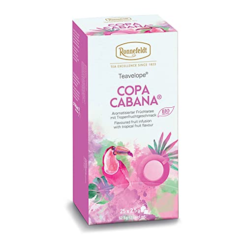 Ronnefeldt Teavelope "Copa Cabana" BIO, Früchtetee mit Tropenfruchtgeschmack, 25 Beutel, 62,5 g von Ronnefeldt