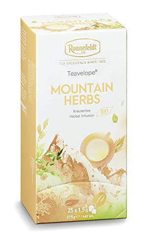 Ronnefeldt Teavelope 'Mountain Herbs' - Kräutertee, 25 Teebeutel, 37,5 g, Menge:6 Stück von Ronnefeldt