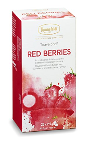 Ronnefeldt Teavelope "Red Berries" - Früchtetee mit Erdbeer-Himbeergeschmack, 25 Teebeutel, 62,5 g von Ronnefeldt