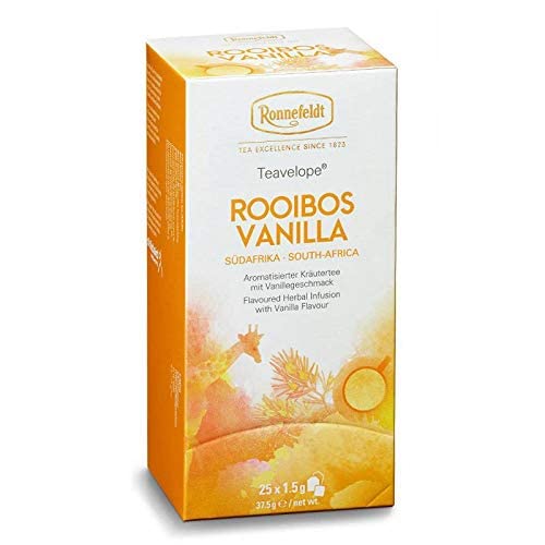 Ronnefeldt Teavelope 'Rooibos Vanilla' - Kräutertee mit Vanillegeschmack, 25 Teebeutel, 37,5 g, Menge:6 Stück Ronnefeldt Teavelope 'Rooibos Vanilla' - Kräutertee mit Vanillegeschmack, 25 Teebeutel, 37,5 g, Menge:6 Stück von Ronnefeldt