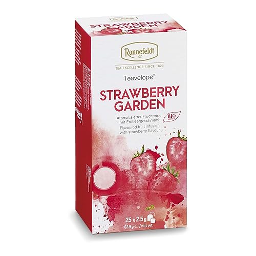 Ronnefeldt Teavelope 'Strawberry Garden' - Früchtetee, 25 Teebeutel, 37,5 g, Menge:1 Stück von Ronnefeldt