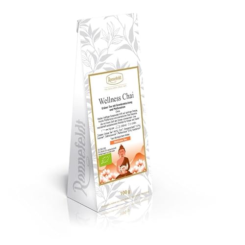 Ronnefeldt - Wellness Chai - Bio - Grüner Tee mit Gewürzmischung und Pfefferminze - 100g, Menge:2 Stück von Ronnefeldt