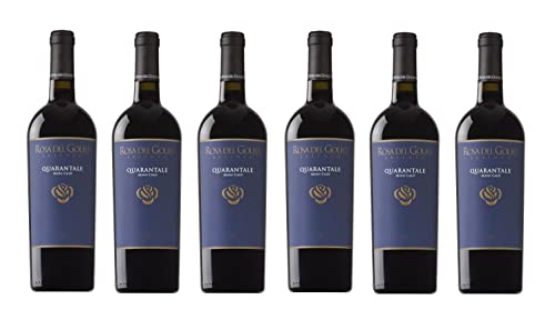 6x 0,75l - 2013er - Rosa del Golfo - Quarantale - Riserva Mino Caló - Salento I.G.P. - Apulien - Italien - Rotwein trocken 6x 0,75l - 2013er - Rosa del Golfo - Quarantale - Riserva Mino Caló - Salento I.G.P. - Apulien - Italien - Rotwein trocken von Rosa del Golfo