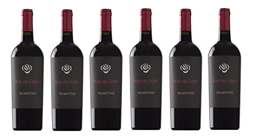6x 0,75l - 2021er - Rosa del Golfo - Il Primitivo - Salento I.G.P. - Apulien - Italien - Rotwein trocken 6x 0,75l - 2021er - Rosa del Golfo - Il Primitivo - Salento I.G.P. - Apulien - Italien - Rotwein trocken von Rosa del Golfo
