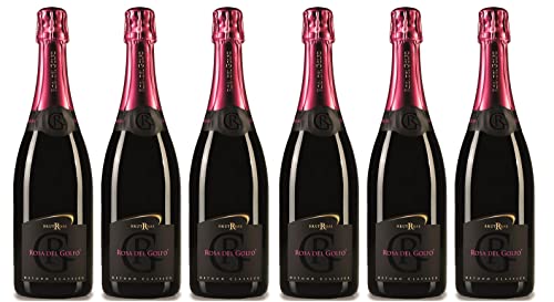 6x 0,75l - Rosa del Golfo - Brut Rosé - Puglia I.G.P. - Apulien - Italien - Rosé-Schaumwein brut 6x 0,75l - Rosa del Golfo - Brut Rosé - Puglia I.G.P. - Apulien - Italien - Rosé-Schaumwein brut von Rosa del Golfo