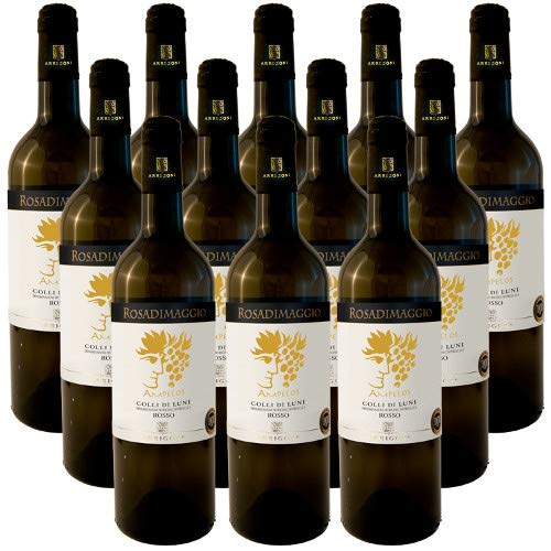 Ampelos Colli di Luni DOC Italienischer Rotwein (12 flaschen 75 cl.) von Rosadimaggio