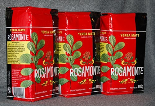 Yerba Mate Rosamonte 3 KG Argentina Green Tea Loose Leaf Bag Herbal 6.6 lb Fresh by Rosamonte von Rosamonte