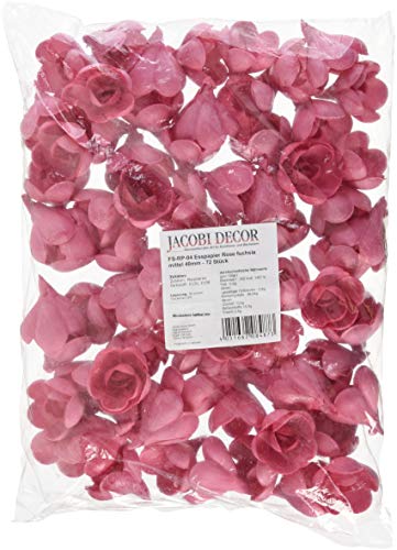 Cake Company Rose mittel 40 mm fuchsia 72 Stck 1er Pack (1 x 94 g) von Rose mittel fuchsia