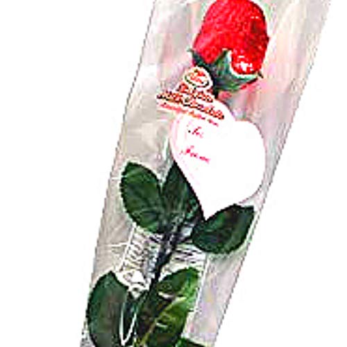 Rote Rose belgische Milchschokolade 18g - idealer Valentinsgruß / Liebe / Hochzeitsgeschenk von ROSE