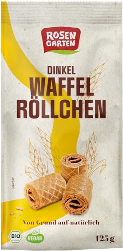 Dinkel-Waffelröllchen Natur 12 x 125 gr Dinkel-Waffelröllchen Natur 12 x 125 gr von Rosengarten