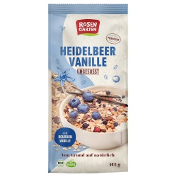 Heidelbeer-Vanille-Müsli, ungesüßt Heidelbeer-Vanille-Müsli, ungesüßt von Rosengarten