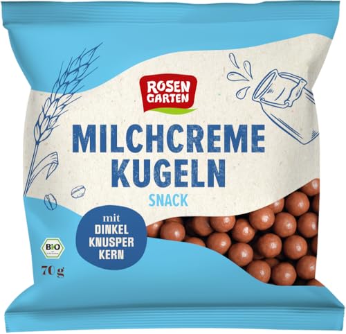 Milchcreme-Kugeln mit Dinkel-Knusper-Kern 18 x 70 gr Milchcreme-Kugeln mit Dinkel-Knusper-Kern 18 x 70 gr von Rosengarten