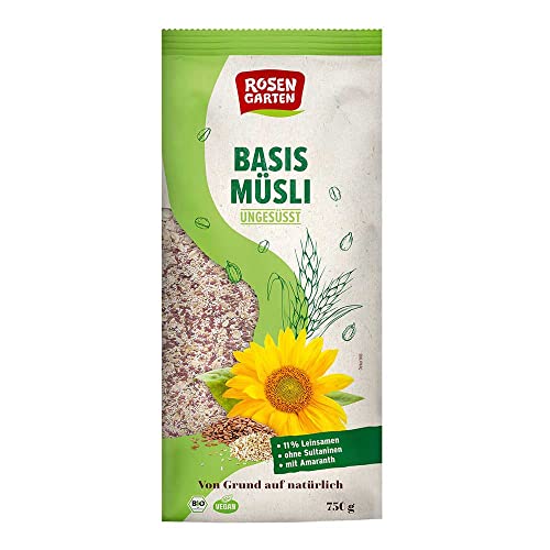 Rosengarten Basis Müsli, mit Amaranth, 750g von Rosengarten