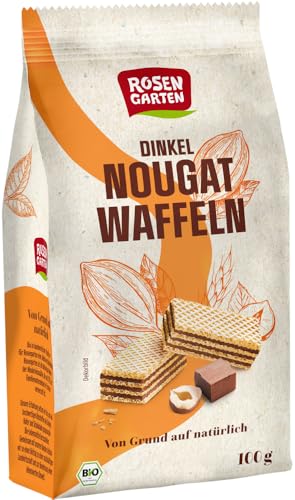 Rosengarten Bio Dinkel-Nougat-Waffeln (2 x 100 gr) von Rosengarten