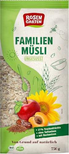 Rosengarten Bio Familien-Müsli ungesüßt (2 x 750 gr) von Rosengarten