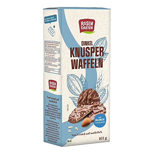 Rosengarten Dinkel Knusperwaffeln, Vollmilch, 100g (1) von Rosengarten