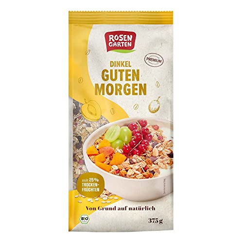 Rosengarten Dinkel Müsli, Guten Morgen, 375g Rosengarten Dinkel Müsli, Guten Morgen, 375g von Rosengarten