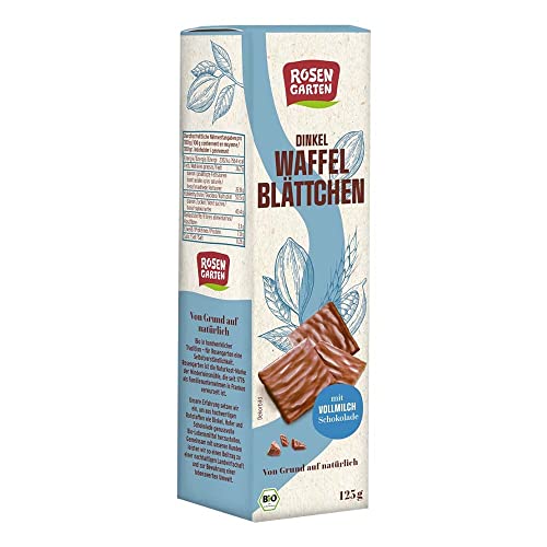 Rosengarten Dinkel Waffelblättchen, Vollmilch, 125g (1) von Rosengarten