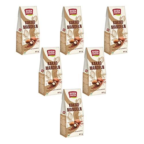 Rosengarten - Kakao Mandeln - 100 g - 6er Pack von Rosengarten